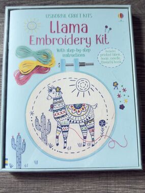 Reduced* USBORNE CRAFT KITS  Llama Embroidery Kit Missing Needle